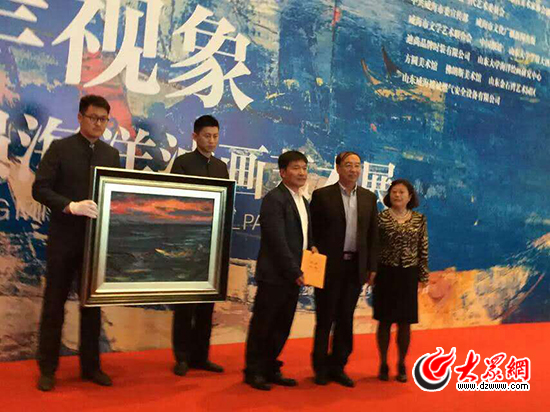 “海岸视象——汪明强海洋油画艺术展”开幕式