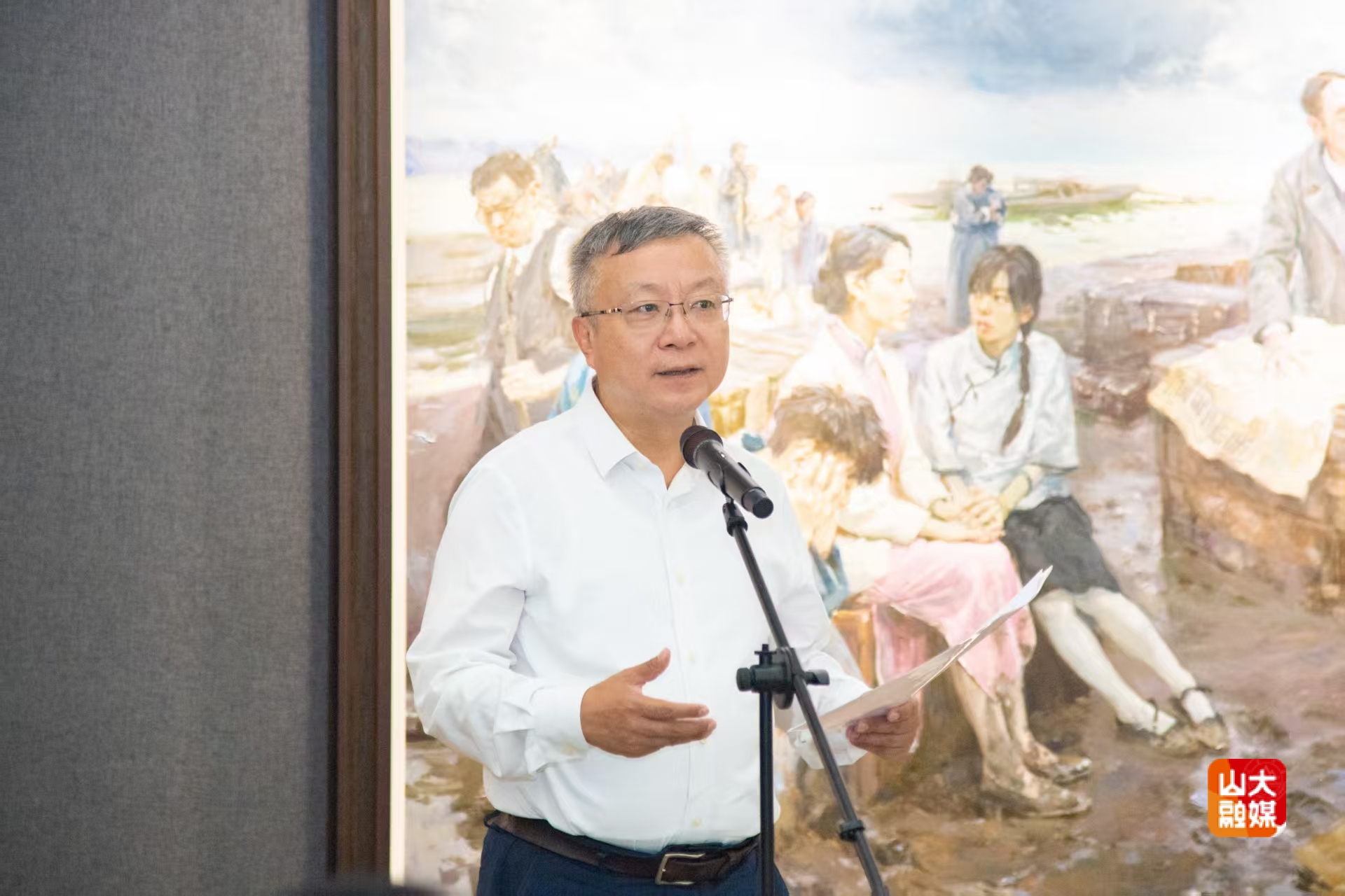 山东大学“烽火弦歌——抗战中的山大人”主题美术创作展开幕 山东大学“烽火弦歌——抗战中的山大人”主题美术创作展开幕
